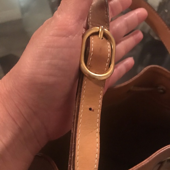 Vintage Gucci Ophida Web Monogram Beige.  Large Bucket Bag with Shoulder Strap. - Picture 9 of 10